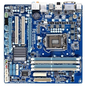 Дънна платка Gigabyte Q67M-D2H-B3, Q67, LGA1155, DDR3, 2xPCI-E(CF), SB7.1, Lan1000, 2xSATA 6Gb/s RAID 0,1,5,10, mATX | JAR Computers Gigabyte Q67M-D2H-B3