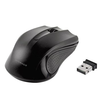 Мишка Vivanco 36639, безжична, оптична (1000 dpi), 10м обхват, черна, USB | JAR Computers Vivanco 36639 USB Wireless Mouse