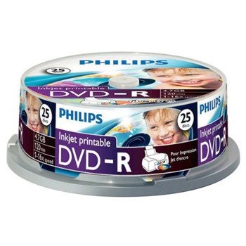 Оптичен носител DVD+R 4.7Gb, Philips 0027, 25бр. | JAR Computers Philips DVD+R 4.7Gb./16X 25 бр 0027