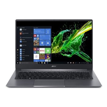 Лаптоп Acer Swift 3 SF314-57-31U1 (NX.HJFEX.005), двуядрен Ice Lake Intel Core i3-1005G1 1.2/3.4 GHz, 14.0" (35.56 cm) Full HD IPS Display, (HDMI), 8GB DDR4, 512GB SSD, 1x Thunderbolt 3, Windows 10, 1.19 kg | JAR Computers Acer Swift 3 SF314-57-31U1 NX.HJFEX.005