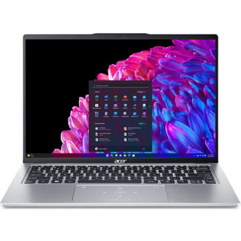 Лаптоп Acer Swift Go 14 SFG14-73-59KB (NX.KY8EX.008)(сребрист), дванадесетядрен Intel Core Ultra 5 125U 1.3/4.3GHz, 14" (35.56cm) 2.2K IPS Anti-Glare Display, (HDMI), 16GB LPDDR5X, 512GB SSD NVMe, 2x Thunderbolt 4, No OS | JAR Computers Acer Swift Go 14 SFG14-73-59KB NX.KY8EX.008