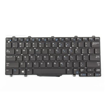 Клавиатура за лаптоп Dell, съвместима със серия Latitude 13 7000 7250 7350, черна, без рамка, с малък ентър, US | JAR Computers Клавиатура за Latitude 13 7000 7250 7350 US