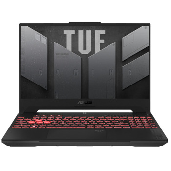 Лаптоп Asus TUF Gaming A15 FA507NU-LP032 (90NR0EB5-M007S0)(сив), осемядрен AMD Ryzen 7 7735HS 3.2/4.75GHz, 15.6" (39.62cm) FHD 144Hz Anti-Glare дисплей & GF RTX 4050 6GB, (HDMI), 16GB DDR5, 1TB SSD NVMe, 1x USB4, No OS, 2.2kg | JAR Computers Asus TUF Gaming A15 FA507NU-LP032 90NR0EB5-M007S0