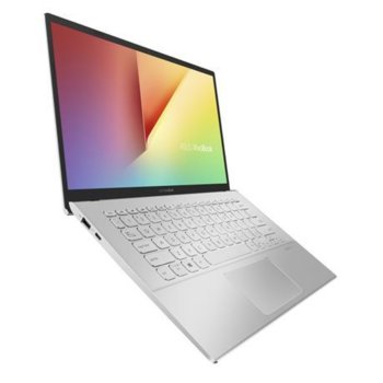 Лаптоп Asus VivoBook 14 X420FA-EB148 (90NB0K01-M03220)(сребрист), четириядрен Whiskey Lake Intel Core i5-8265U 1.60 GHz, 14.0" (35.56 cm) Full HD Anti-Glare Display, (HDMI), 8GB LPDDR3, 256GB SSD, 1x USB-C, Linux, 1.4 kg | JAR Computers Asus VivoBook 14 X420FA-EB148