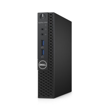 Настолен компютър Dell OptiPlex 3050 MFF (S003O3050MFFCEE_WIN-14), двуядрен Kaby Lake Intel Core i3-7100T 3.40 GHz, 4GB DDR4, 500GB HDD, 4x USB 3.1, клавиатура и мишка, Windows 10 | JAR Computers Dell OptiPlex 3050 MFF S003O3050MFFCEE_WIN-14