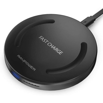 Безжично зарядно RavPower, от USB Micro B(ж) към безжично зареждане, черно | JAR Computers RavPower IT7783