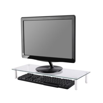 Стойка за монитор NewStar NSMONITOR10, за плот, макс. тегло до 25кг., прозрачна | JAR Computers NewStar Monitor Riser NSMONITOR10