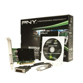 Видео карта PNY Quadro 4 300NVS, 512MB, DDR3, 128bit, PCI-E, 2xVGA, DVI | JAR Computers PNY Quadro 4 300NVS 512MB PCI EXP PCI-ex 16x