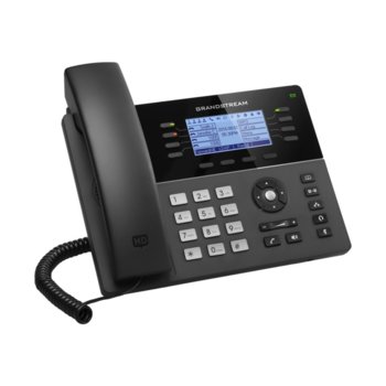 VoIP телефон Grandstream GXP1780, 3.3" (8.38 cm) цветен LCD дисплей, 8 линии, 2x LAN10/100, PoE, USB, черен image