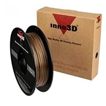 Консуматив за 3D принтер Inno3D, ABS Gold, 1.75mm, златист, 500g, пакет от 5 броя | JAR Computers Inno3D ABS Gold - 5 pcs pack 3DP-FA175-GD05