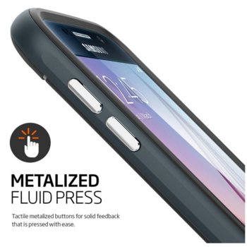 Spigen Neo Hybrid Case for Galaxy S6 metal slate