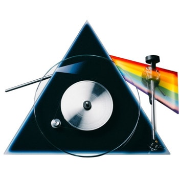 Грамофон Pro-Ject Audio Systems The Dark Side of the Moon, Pick it PRO доза, 33/45 оборота в минута, ремъчно задвижване с електронен контрол на скоростта, 1x RCA, черен | JAR Computers Грамофон Pro-Ject The Dark Side of the Moon