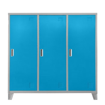 метален шкаф carmen cr-1605-3 jz - сив / светлосин