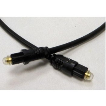 Кабел оптичен CABLE-620/5, от Toslink(м) към Toslink(м), 5m, черен | JAR Computers CABLE-620/5