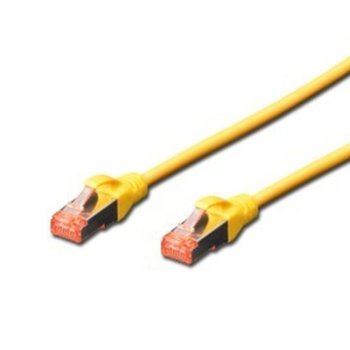 Пач кабел Cat.6 1m SSTP Жълт Assmann