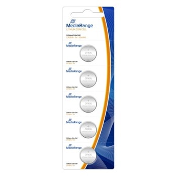 Батерии литиеви MediaRange Coin Cells MRBAT135 CR1616, 3V, 50mAh, 5бр. | JAR Computers Батерии MEDIARANGE COIN CELLS CR1616 MRBAT135