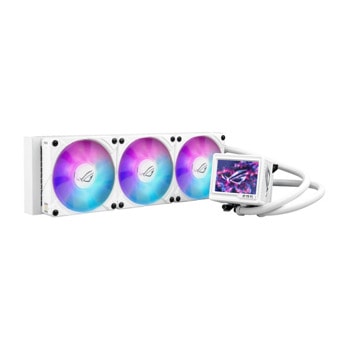 Водно охлаждане за процесор Asus ROG RYUJIN III 360 ARGB Extreme White Edition, съвместимост със сокети Intel LGA 1851/1700/1200/115x & AMD AM5/AM4 | JAR Computers Asus ROG RYUJIN III 360 ARGB Extreme White