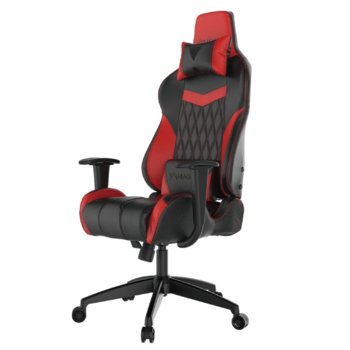 Геймърски стол Gamdias Achilles E2-L, кожа, до 200kg, черен/червен image