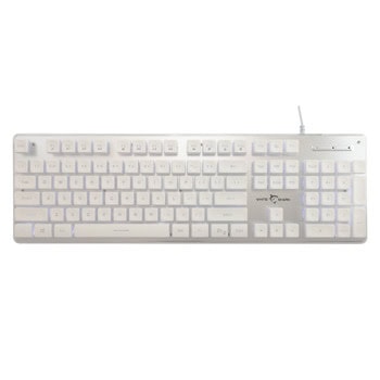 Клавиатура White Shark GK-003241, 105 клавиша, бяла подсетка, Anti-Ghosting, бяла, USB | JAR Computers White Shark GK-003241