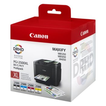 Canon Ink PGI-2500XL BK/C/M/Y + Calculator