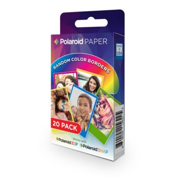 Polaroid Zink 2x3 inch 20pk Rainbow Photo Paper