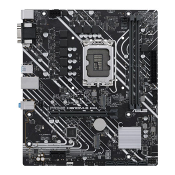 Дънна платка ASUS PRIME H610M-E D4-CSM, H610, DDR4, PCI-E 4.0, (DP&D-Sub&HDMI), 4x SATA 6Gb/s, 2x M.2, 2x USB 3.2 Gen 1 Type-A, Micro ATX | JAR Computers ASUS PRIME H610M-E D4-CSM 90MB19N0-M1EAYC