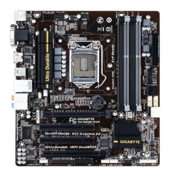 Дънна платка Gigabyte B85M-D3H, B85, LGA1150, DDR3, PCI-E (HDMI&DVI)(CF), 4x SATA 6Gb/s, 2x USB 3.0, microATX | JAR Computers Gigabyte B85M-D3H