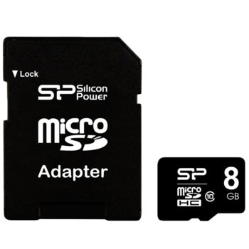 8GB microSDHC Silicon Power SP008GBSTH010V10SP