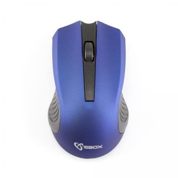 Мишка SBOX WM-373 blue wireless, оптична (800 dpi), безжична, USB, синя image