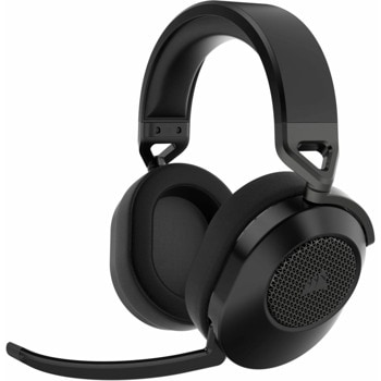 Слушалки Corsair HS65 Wireless, безжични, Bluetooth, USB, микрофон, гейминг, 50mm драйвери, Dolby Audio 7.1, черни | JAR Computers HS65 Wireless Carbon CA-9011285-EU2