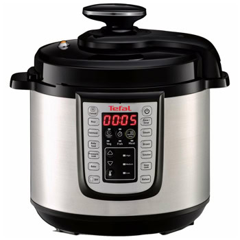 Мултифункционален уред за готвене Tefal CY505EE0, 6l вместимост, 20 програми за готвене, 1200W, 6 степени, таймер, отложен старт, инокс | JAR Computers Tefal CY505EE0