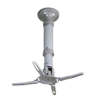 Стойка за проектор Roline 17.99.1102, за таван, до 11.5кг, наклон и завъртане, сива | JAR Computers Roline 17.99.1102