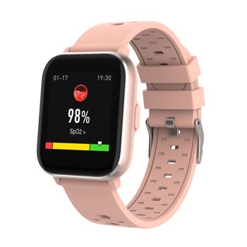 Смарт часовник Denver SW-165, 1.4" (3.55cm) IPS дисплей, Bluetooth, сензор за телесна температура, пулсомер, IP68, до 5 дни време на работа, розов | JAR Computers Смарт часовник Denver SW-165 Rose