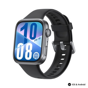 Смарт часовник Huawei Watch Fit 4 Seiya-B19F Black, 1.82"(4.62cm) AMOLED дисплей, 10 дни време на работа, черна силиконова каишка | JAR Computers Huawei Watch Fit 4 Seiya-B19F Black