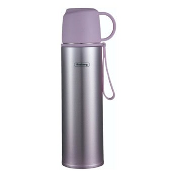 Термос Rosberg R52010F purple, 0.5л., неръждаема стомана, двуслойна вакуумна изолация, капак чаша, лилав | JAR Computers Rosberg R52010F purple