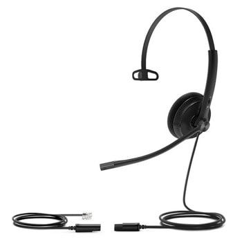 Конферентна слушалка Yalink YHS34 Lite Mono, QC функция, шумопотискащ микрофон, 28mm драйвери, RJ9 | JAR Computers Yealink YHS34 Lite Mono 1308091