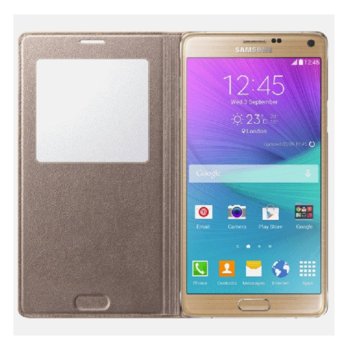 Samsung S View Cover for Galaxy Note 4 N910, Gold