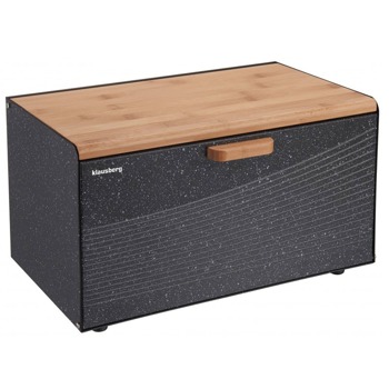 Кутия за хляб Klausberg KB 7464, 35.5х23.5х21 см, два начина на отваряне, черен | JAR Computers Klausberg KB 7464