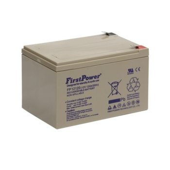 Акумулаторна батерия FirstPower MS12-12, 12V, 12Ah, T1 конектори | JAR Computers Батерия MHB MS12-12 - 12V 12Ah