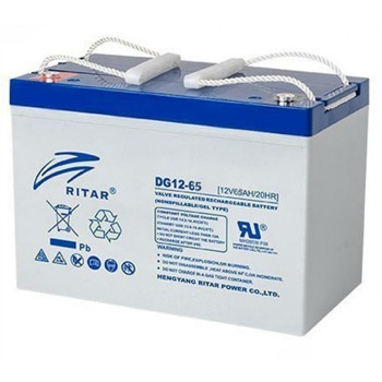 Акумулаторна батерия Ritar Power DG12-65, 12V, 65Ah, GEL, F5/M8 / F11/M6 конектори | JAR Computers Ritar Power DG12-65