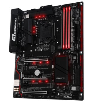 Дънна платка Gigabyte GA-Z170X-Ultra Gaming (rev 1.0), Z170, DDR4, PCI-E (mDisplayPort&HDMI)(CFX&SLi), 6x SATA 6Gb/s, 2x SATA Express, 1x M.2 Socket, 1x U.2 Socket, 1x USB 3.1 Type-C, ATX | JAR Computers Gigabyte GA-Z170X-Ultra Gaming (rev. 1.0)