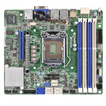 Дънна платка за сървър ASRock Rack MT-C224, LGA1150, DDR3 ECC UDIMM, 3x LAN1000, 4x SATA 6Gb/s, 2x SATA 3Gb/s, RAID 0, 1, 5, 10, 2x USB 3.0, mini ITX | JAR Computers ASRock Rack MT-C224