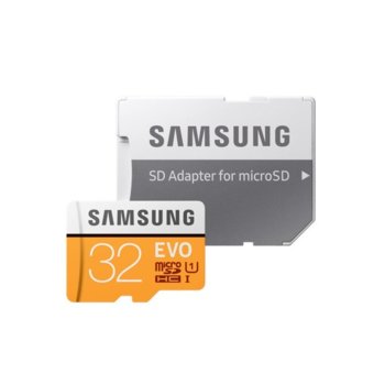 Samsung U32J590UQU 32GB microSD EVO with Adapter