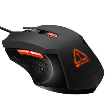 Мишка Canyon CND-SGM01RGB, оптична, 3200 dpi, USB, черна, RGB | JAR Computers Мишка CND-SGM01RGB
