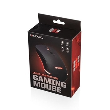 Мишка Logic LM Starr One, оптична, 3200 dpi, USB, черен, 6 бутона | JAR Computers Logic LM Starr One Black