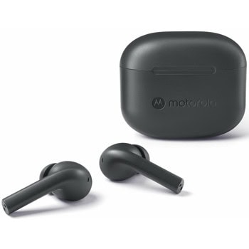 Слушалки Motorola Moto Buds 065, безжични, Bluetooth, микорофон, 10mm мембрани, до 5 часа време на работа, IPX4 водоустойчивост, черни | JAR Computers Motorola Moto Buds 065 Moonless Night