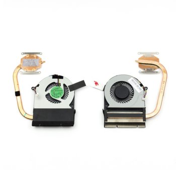Вентилатор + Heatsink за лаптоп, съвместим с Toshiba Satellite C75D C75-C C75D-C | JAR Computers CPU Fan Heatsink Toshiba Satellite C75D
