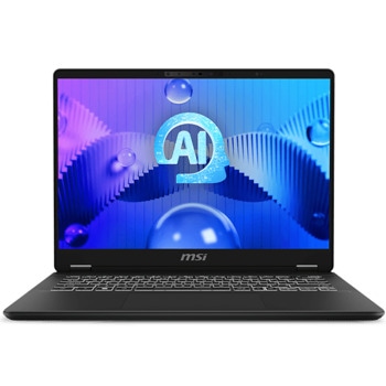 Лаптоп MSI Prestige 14 AI Studio C1UDXG-014BG (9S7-14N211-014)(сив), шестнадесетядрен Intel Core Ultra 7 155H 1.4/4.8GHz, 14" (35.56cm) FHD+ 144Hz IPS дисплей & NVIDIA RTX 3050 6GB, 32GB DDR5, 1TB SSD NVMe, 1x Thunderbolt, Windows 11 Home, 1.7kg | JAR Computers MSI Prestige 14 AI Studio C1UDXG-014BG