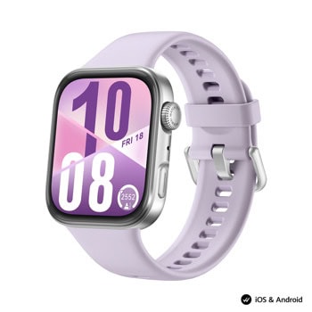 Смарт часовник Huawei Watch Fit 4 Seiya-B19F Purple, 1.82"(4.62cm) AMOLED дисплей, 10 дни време на работа, лилава силиконова каишка | JAR Computers Huawei Watch Fit 4 Seiya-B19F Purple