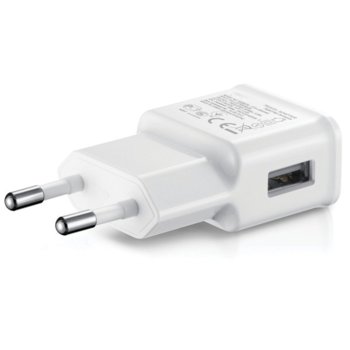 14860 5V/1A 220V 1 x USB с Micro USB кабел бял